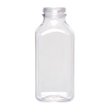 12 oz Dairy Square PET 38mm DBJ - Clear - Plastic Bottle | General Bottle Supply