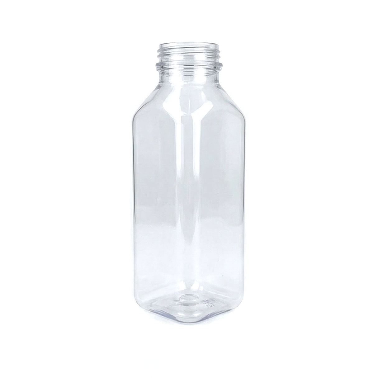 12 oz Dairy Square PET 38mm DBJ - Clear - Plastic Bottle | General Bottle Supply