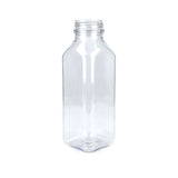 12 oz Dairy Square PET 38mm DBJ - Clear - Plastic Bottle | General Bottle Supply