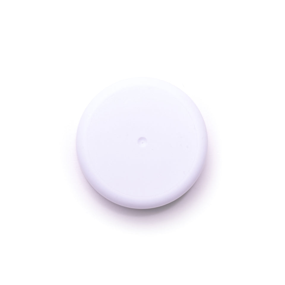 38mm Child-Resistant (CR) Cap - Matte White with Heat Seal Liner "SFYP" - Assorted Caps | General Bottle Supply