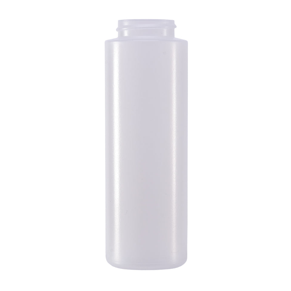 8 oz Cylinder Round LDPE Bottles - Natural - Plastic Bottle | General Bottle Supply