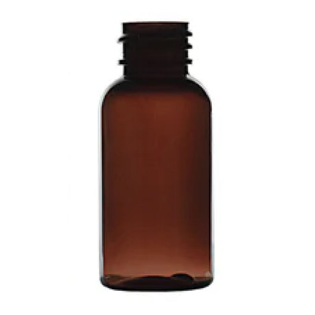 1 oz Boston Round PET Bottles - Amber - Plastic Bottle | General Bottle Supply
