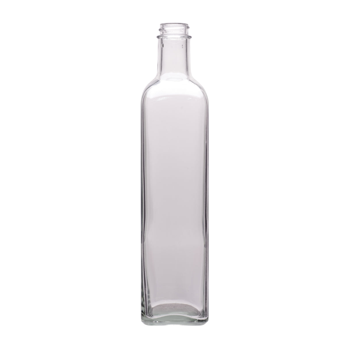 500 ml Quadra Olive Oil Container - CT Finish - Glass Bottle | General Bottle Supply