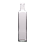 500 ml Quadra Olive Oil Container - CT Finish - Glass Bottle | General Bottle Supply