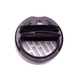 Eco Flap-Rite Flapper Caps with Pressure Sensitive (PS Liner) 0.300 Pour Sifter with 3 Holes - Black 53/485 - Dispensing Caps | General Bottle Supply