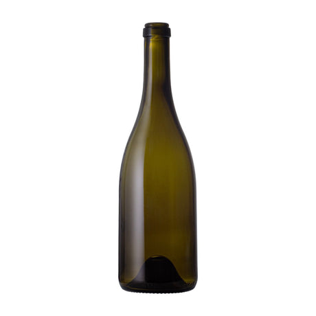 750 ml Antique Green Burgundy Full Punt 672 Grams - Glass Bottle | General Bottle