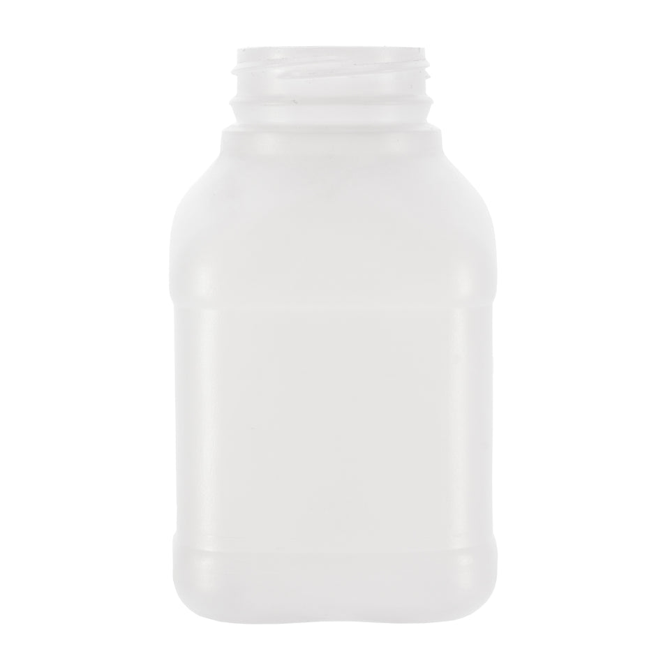 8 oz Dairy Square HDPE Bottles - Natural - Plastic Bottle | General Bottle Supply