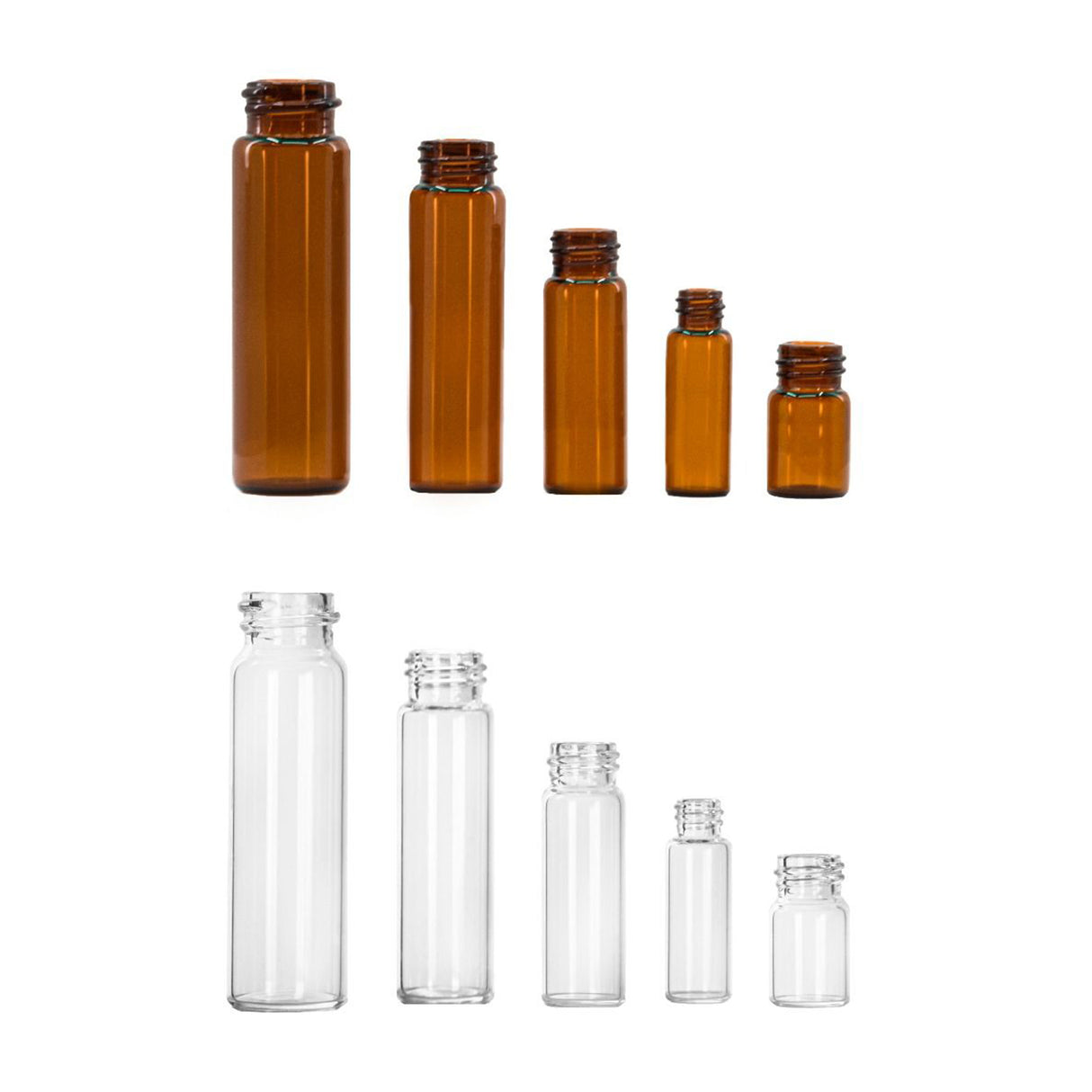 4 Dram Glass Vial - Amber - Glass Vial | General Bottle Supply