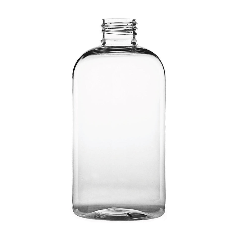 4 oz Boston Round PET Bottles - Clear - Plastic Bottle | General Bottle Supply
