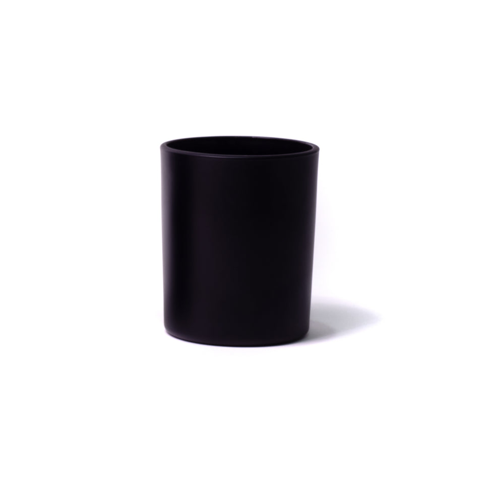 7oz Glass Candle Jar - Black Matte - Glass Jar | General Bottle Supply