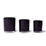 10oz Glass Candle Jar - Black (Internal) - Glass Jar | General Bottle Supply