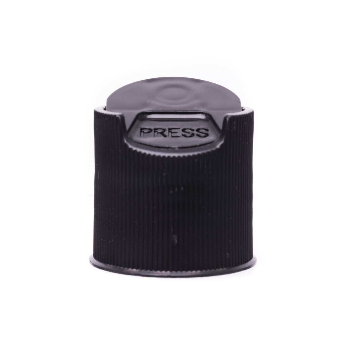Disc or Press Top - Ribbed - Black (24/410) - Assorted Caps | General Bottle Supply