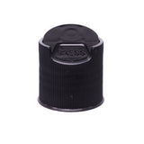 Disc or Press Top - Ribbed - Black (24/410) - Assorted Caps | General Bottle Supply