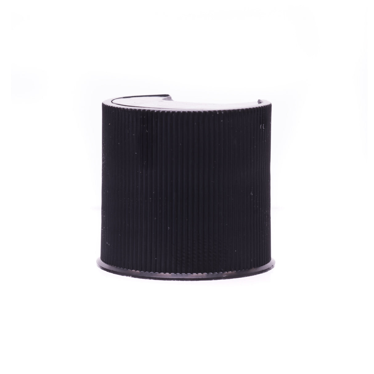Disc or Press Top - Ribbed - Black (24/410) - Assorted Caps | General Bottle Supply