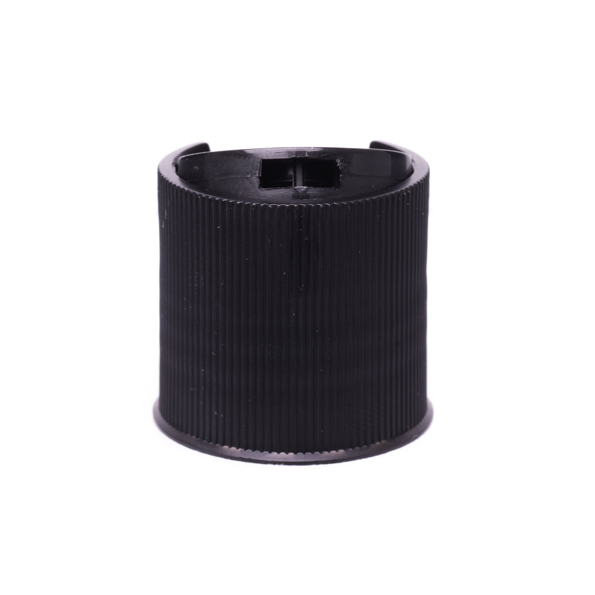 Disc or Press Top - Ribbed - Black (24/410) - Assorted Caps | General Bottle Supply