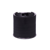 Disc or Press Top - Ribbed - Black (24/410) - Assorted Caps | General Bottle Supply