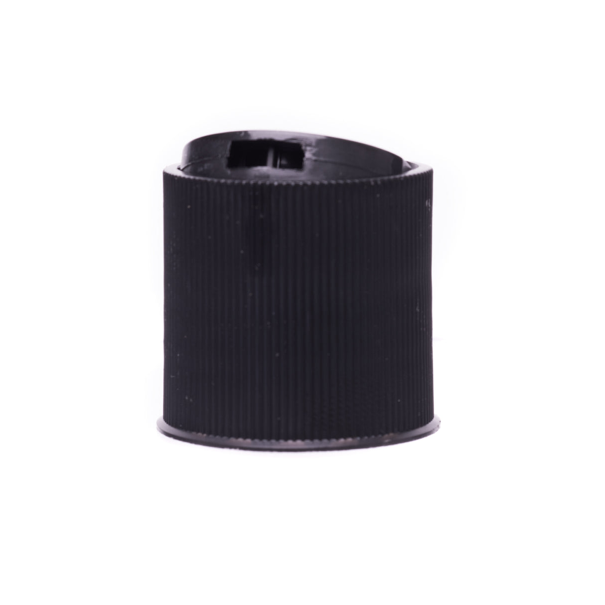 Disc or Press Top - Ribbed - Black (24/410) - Assorted Caps | General Bottle Supply