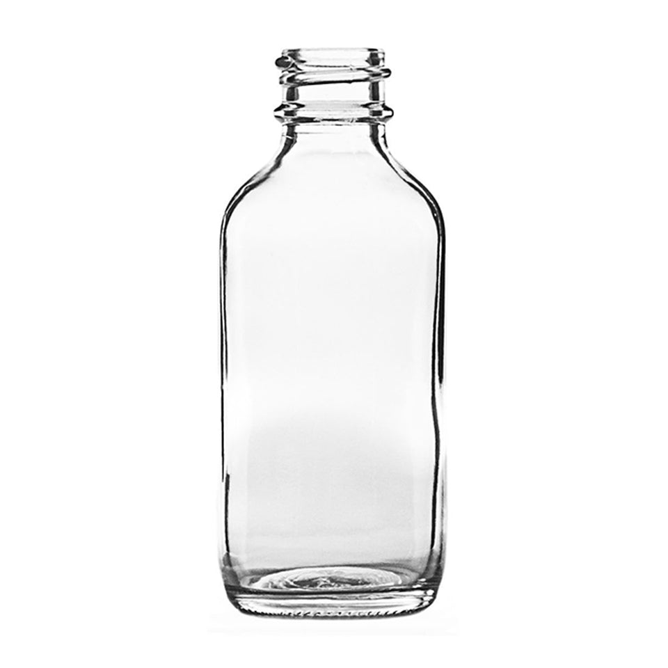 2 oz Boston Round Bottle - Flint - Glass Bottle | General Bottle Supply
