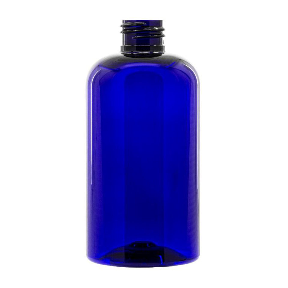 4 oz Boston Round PET Bottles - Blue - Plastic Bottle | General Bottle Supply