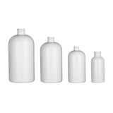 4 oz Boston Round PET Bottles - White