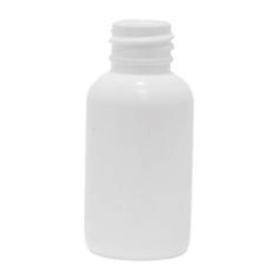 1 oz Boston Round HDPE Bottle - White - Plastic Bottle | General Bottle Supply
