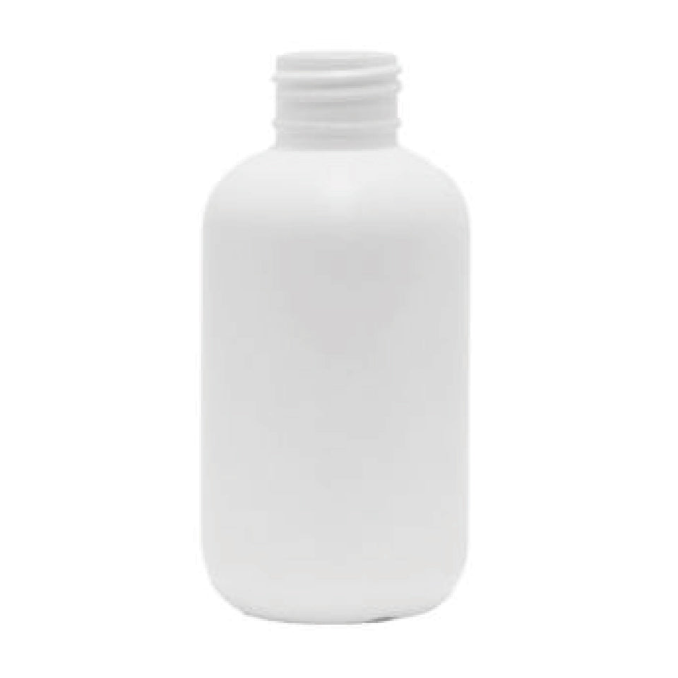 4 oz Boston Round HDPE Bottle - White - Plastic Bottle | General Bottle Supply