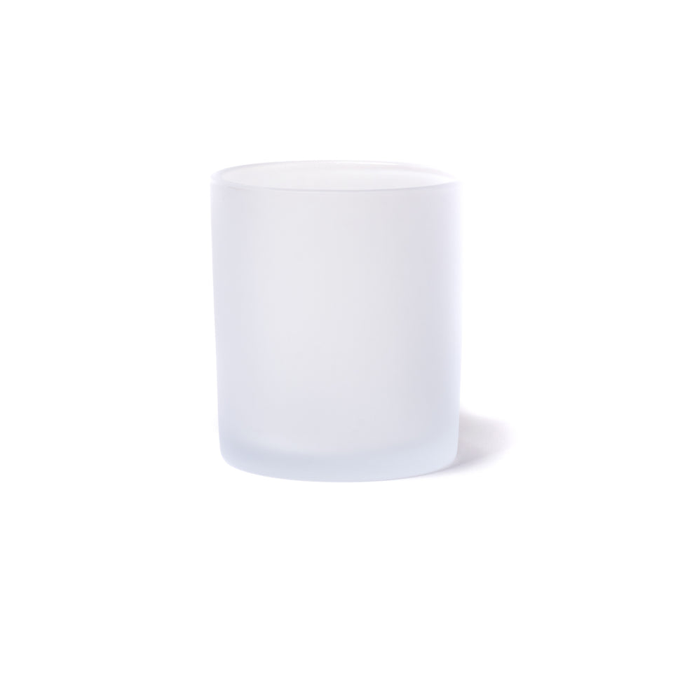 10oz Glass Candle Jar - Clear Frosted - Glass Jar | General Bottle Supply