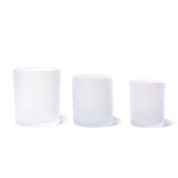 7oz Glass Candle Jar - Clear Frosted - Glass Jar | General Bottle Supply