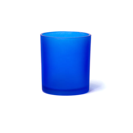 10oz Glass Candle Jar - Dark Blue Frosted - Glass Jar | General Bottle Supply