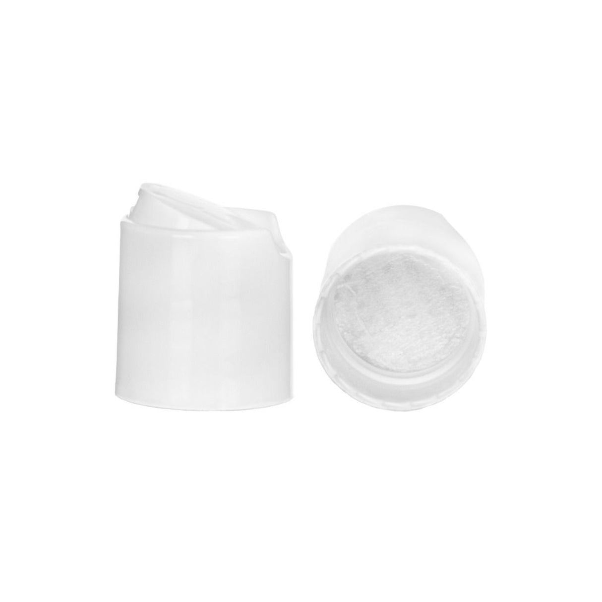 Disc or Press Top - Smooth with PS Liner - White (24/410) - Dispensing Caps | General Bottle Supply