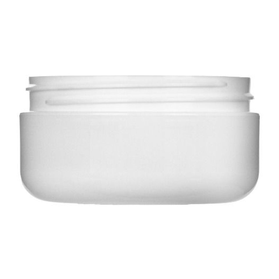 2 oz Double Wall Jar Round Base - White (70/400) - Plastic Jar | General Bottle Supply