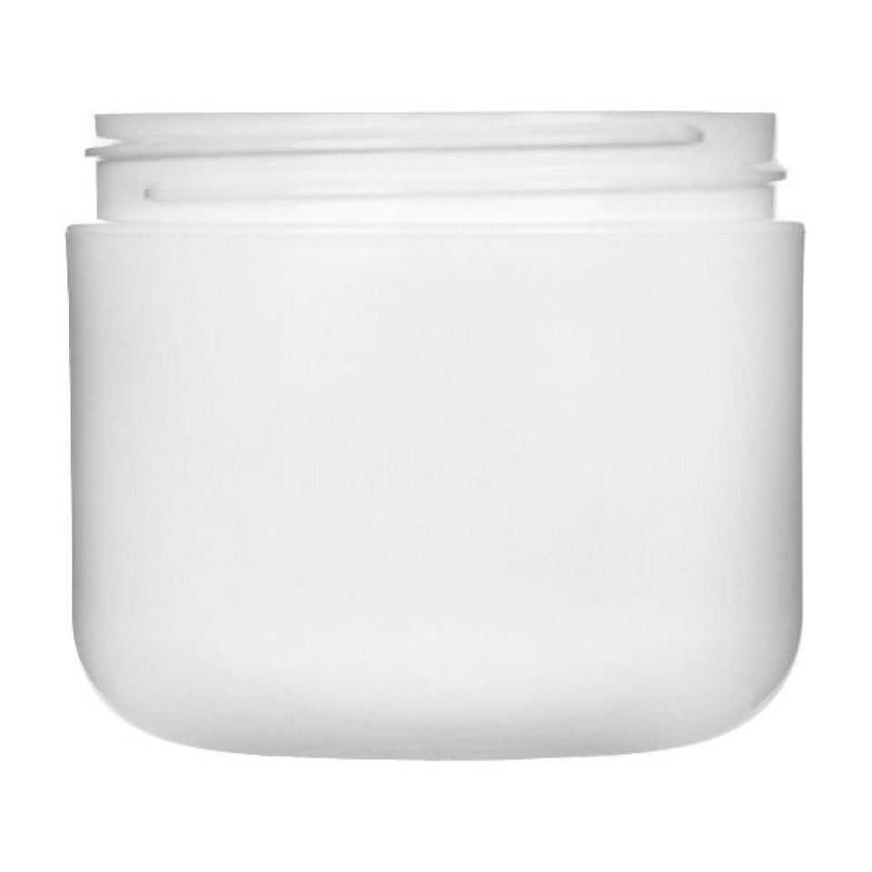 4 oz Double Wall Jar Round Base - White (70/400) - Plastic Jar | General Bottle Supply