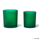 10oz Glass Candle Jar - Green Frosted - Glass Jar | General Bottle Supply