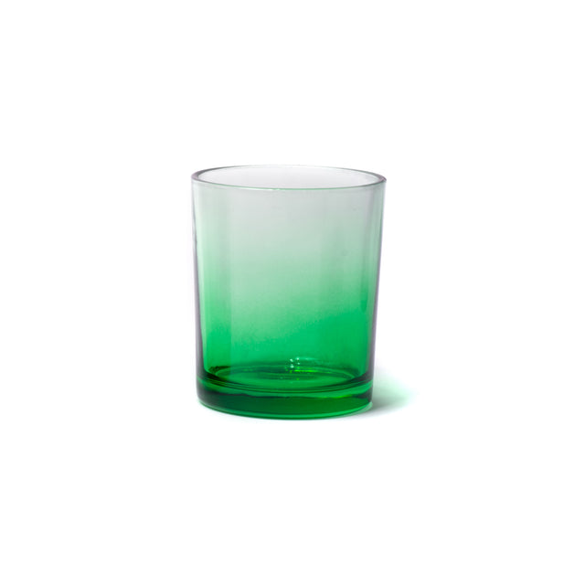 7oz Glass Candle Jar - Green Gradient - Glass Jar | General Bottle Supply
