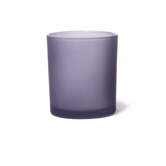 15oz Glass Candle Jar - Grey Frosted - Glass Jar | General Bottle Supply