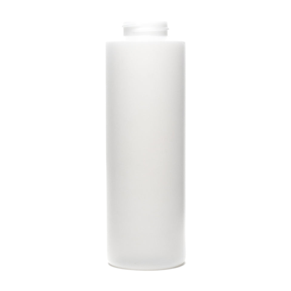 16 oz Cylinder Round HDPE Bottles - Natural (38/400) - Plastic Bottle | General Bottle Supply