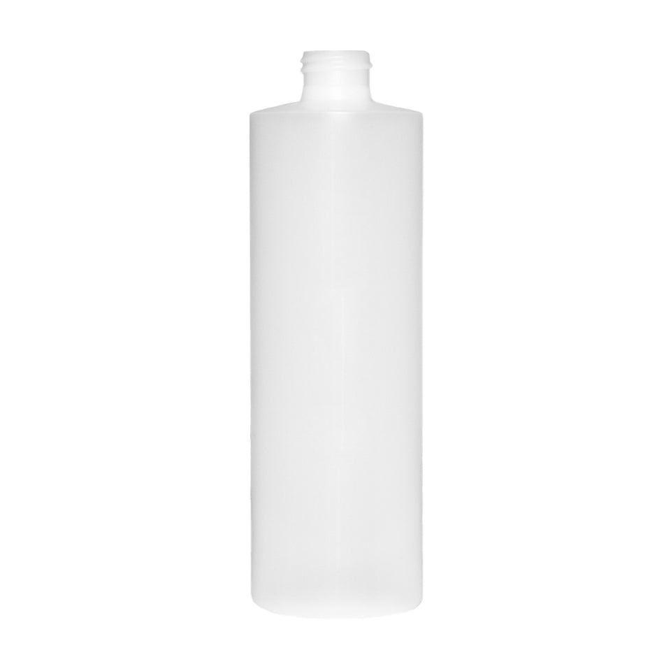 12 oz Cylinder Round HDPE Bottles - Natural - Plastic Bottle | General Bottle Supply