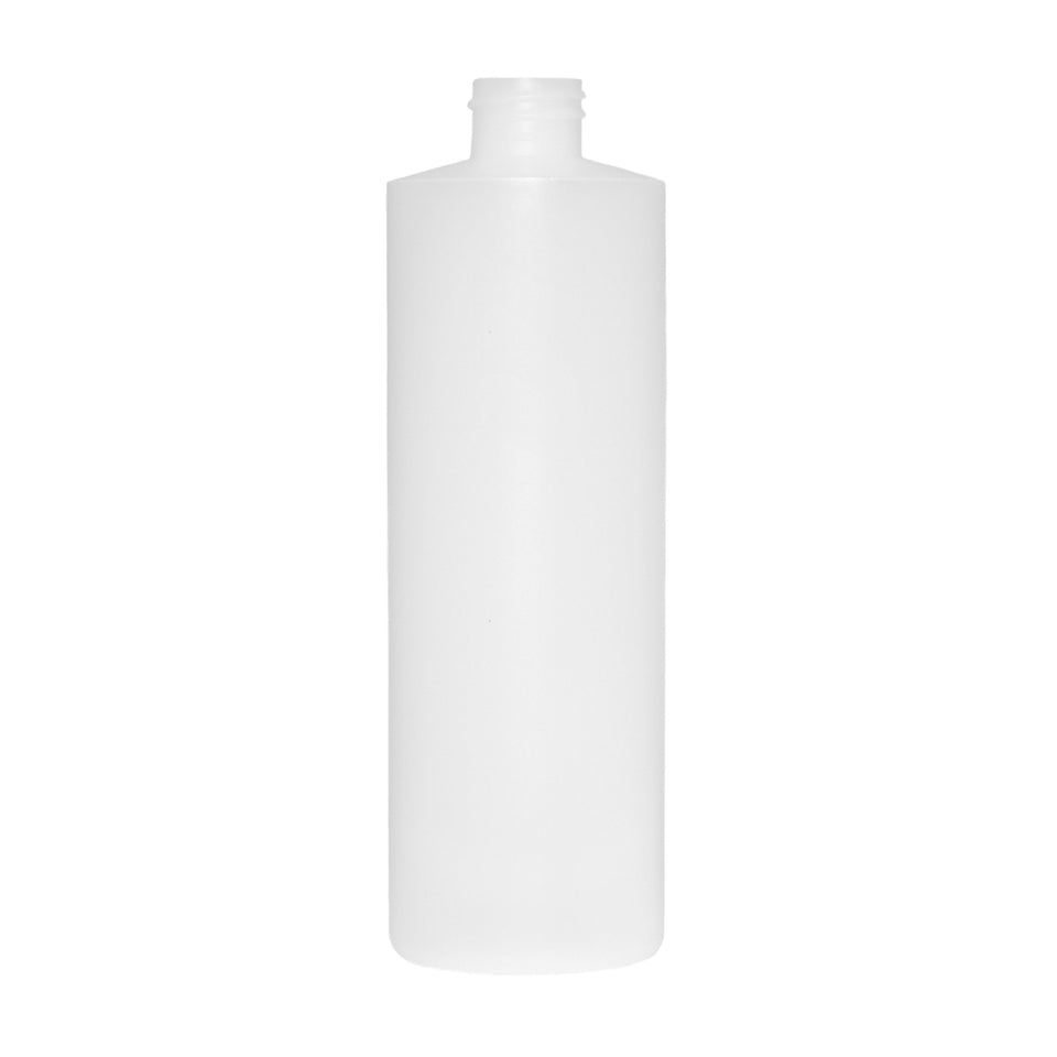 16 oz Cylinder Round HDPE Bottles - Natural (24/410) - Plastic Bottle | General Bottle Supply
