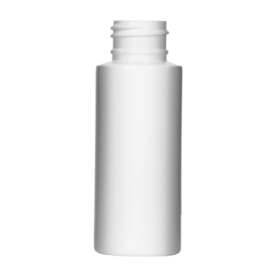 2 oz Cylinder Round HDPE Bottles - White - Plastic Bottle | General Bottle Supply