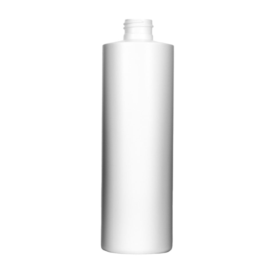 8 oz Cylinder Round HDPE Bottles - White - Plastic Bottle | General Bottle Supply