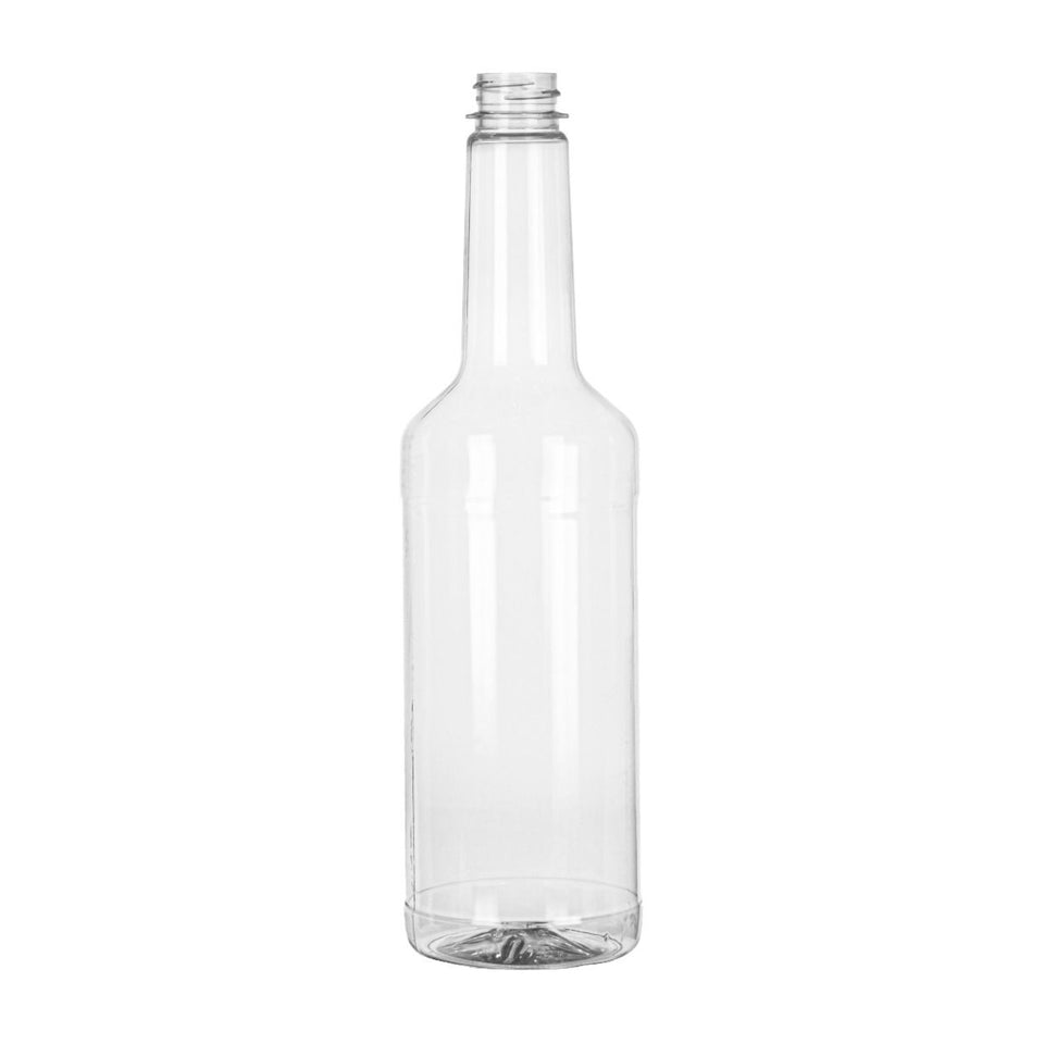 32 oz Long Neck Bar Mix PET Bottles - Clear - Plastic Bottle | General Bottle Supply