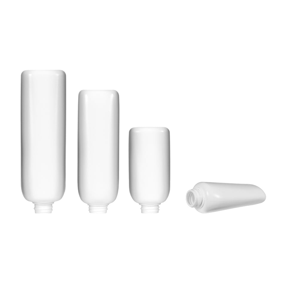 4 oz Malibu Tube MDPE - White - Plastic Bottle | General Bottle Supply
