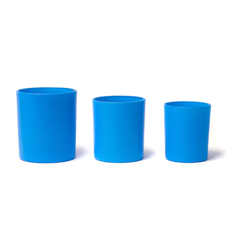 10oz Glass Candle Jar - Matte Blue - Glass Jar | General Bottle Supply