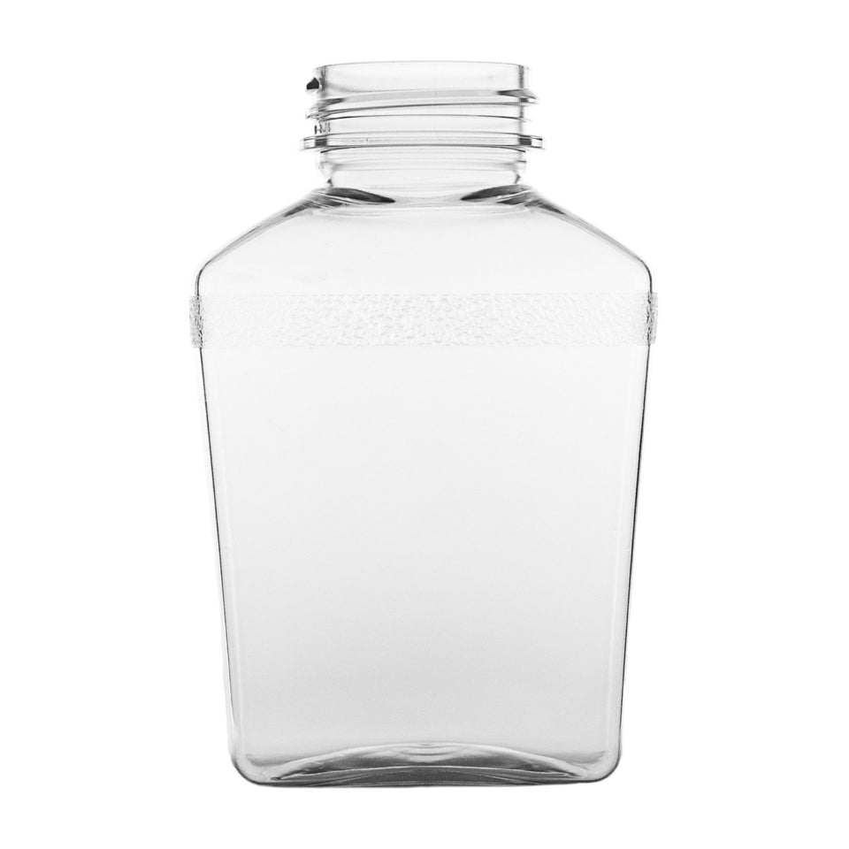 9 oz Rectangular Mustard Bottle PET - Clear - Plastic Bottle | General Bottle Supply