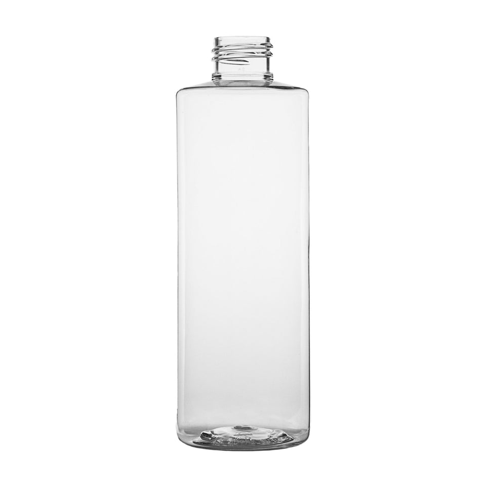 8 oz Cylinder Round PET Bottles - Clear - Plastic Bottle | General Bottle Supply