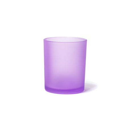 7oz Glass Candle Jar - Purple Frosted - Glass Jar | General Bottle Supply