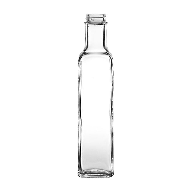 250 ml Quadra Olive Oil Container - Cork Neck Finish - Glass Bottle | General Bottle
