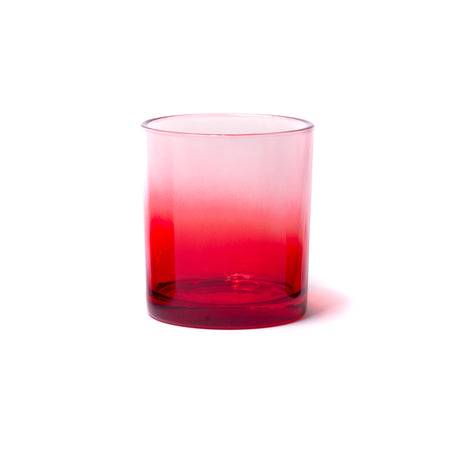 10oz Glass Candle Jar - Red Gradient - Glass Jar | General Bottle Supply