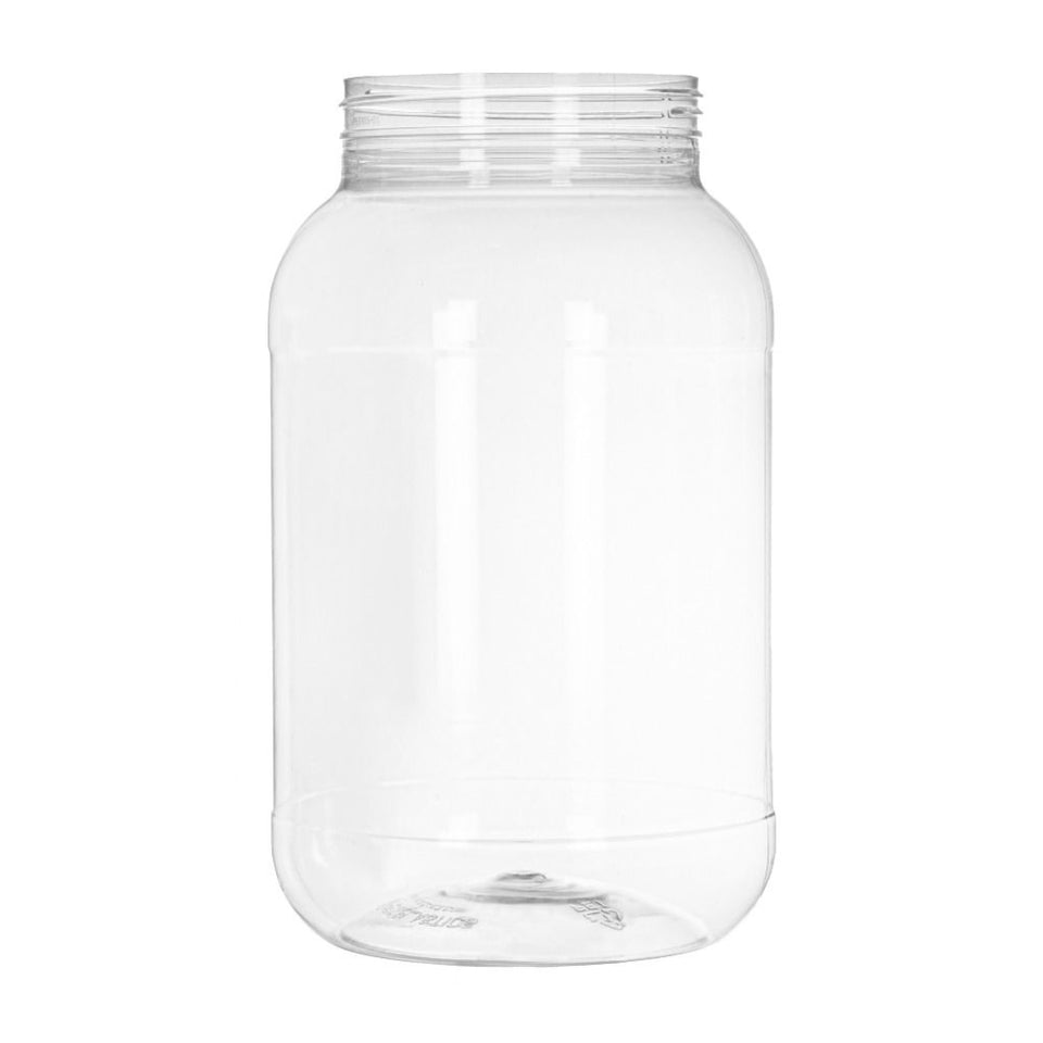 1 Gallon Round PET Plastic Jars - Clear - Plastic Jar | General Bottle Supply