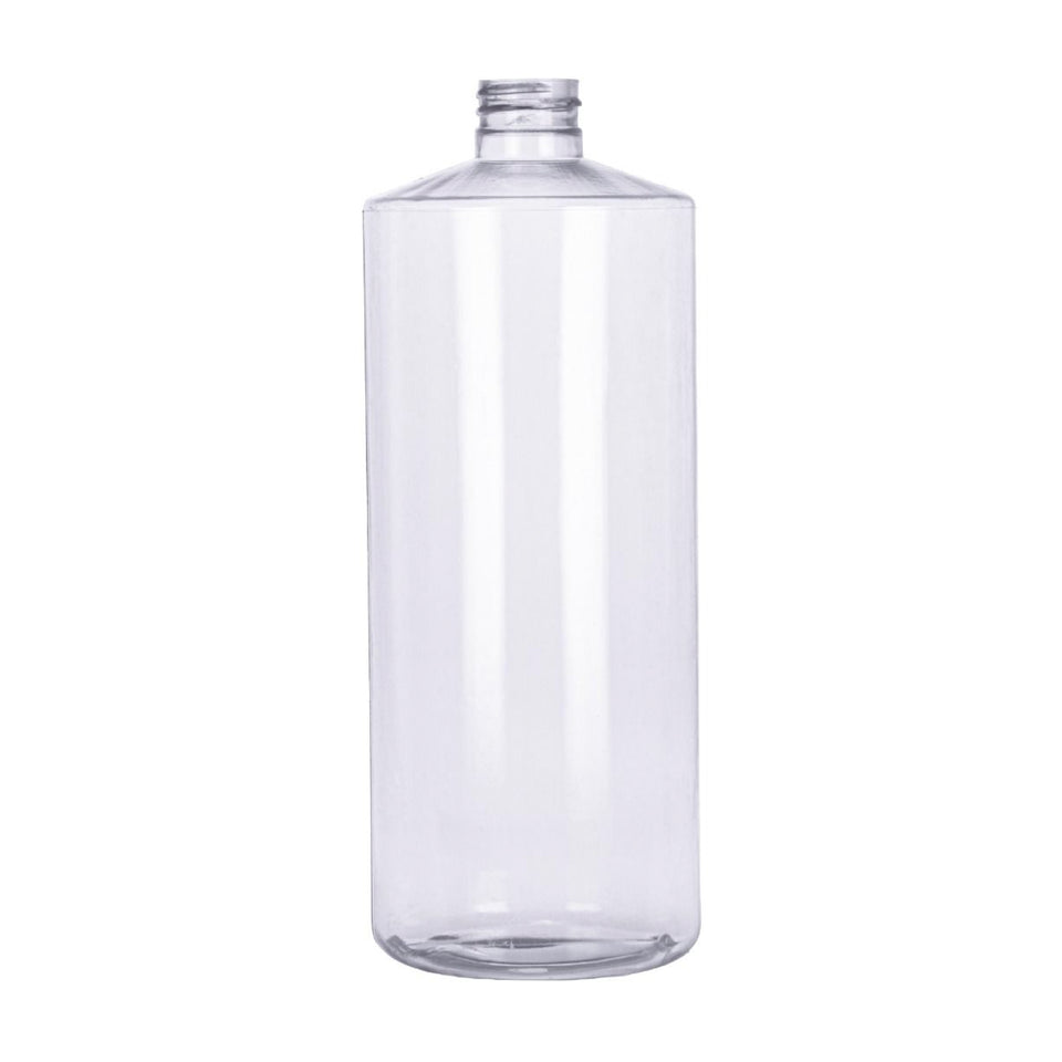32 oz Cylinder Round PVC Bottles - Clear - Plastic Bottle | General Bottle Supply